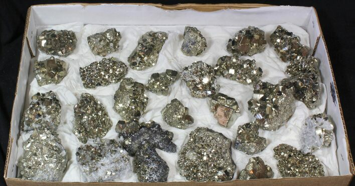Lot - High Quality, Peruvian Pyrite Clusters - Pieces #63707